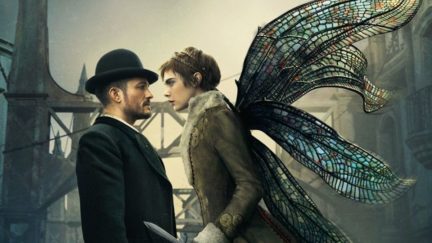Orlando Bloom and Cara Delevingne in 'Carnival Row'