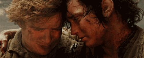 Sam and Frodo in Lord of the Rings