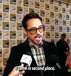 Robert Downey Jr. saying he came in second place