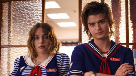Robin (Maya Hawke) and Steve (Joe Kerry) originally had a much different story in Stranger Things 3.