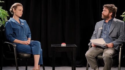 Brie Larson in Between Two Ferns: The Movie with Zach Galifianakis