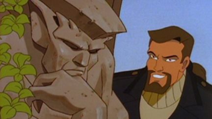 Jonathan Frakes and Keith David in Gargoyles (1994)
