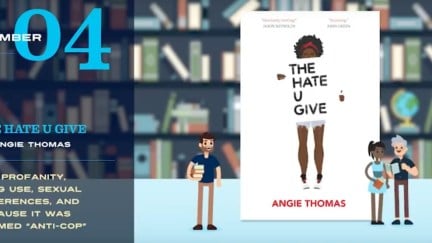The Hate U Give #4 on most banned 2018