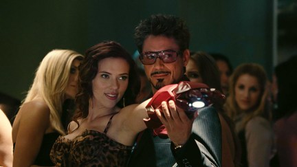 Tony Stark and Natasha Romanoff in Iron Man 2