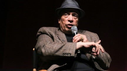 NEW YORK, NY - JUNE 12: Walter Mosley moderates a discussion at the 