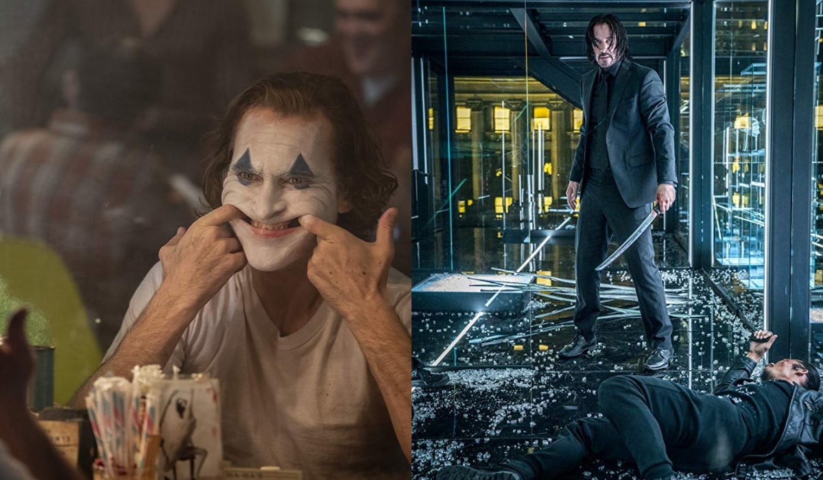 Keanu Reeves in John Wick: Chapter 3 - Parabellum (2019); Joaquin Phoenix in Joker (2019)