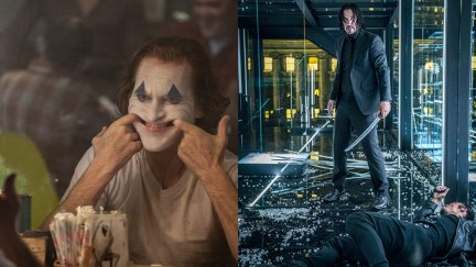 Keanu Reeves in John Wick: Chapter 3 - Parabellum (2019); Joaquin Phoenix in Joker (2019)