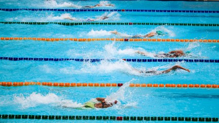 A swim team in Alaska is drawing attention when a female swimmer was penalized for an 