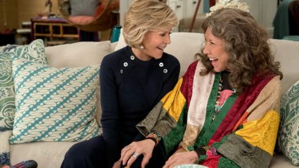 Jane Fonda and Lily Tomlin in Grace and Frankie (2015)