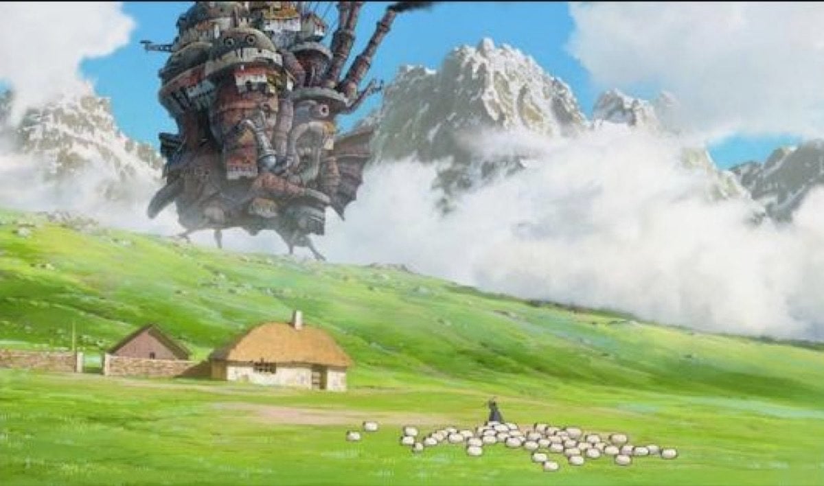 The titular castle in Howl's Moving Castle.