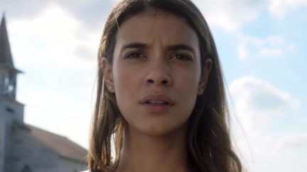 Becky (Laysla De Oliveira) faces some supernatural evil in In the Tall Grass.