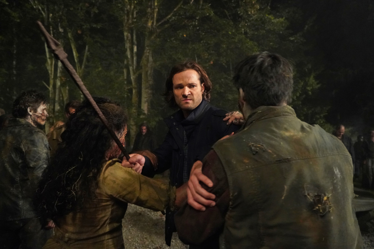 Sam winchester fights more hell zombies