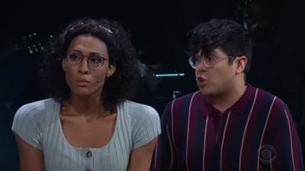 George Salazar and Mj Rodriguez in Little Shop of Horrors