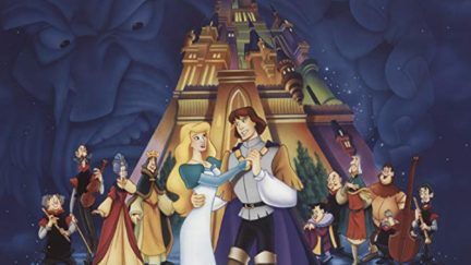 John Cleese, Jack Palance, James Arrington, Liz Callaway, Lex de Azevedo, Sandy Duncan, Davis Gaines, Jonathan Hadary, Mark Harelik, Dakin Matthews, Howard McGillin, Joel McKinnon Miller, Michelle Nicastro, Steve Vinovich, Steven Wright, and David Zippel in The Swan Princess (1994)