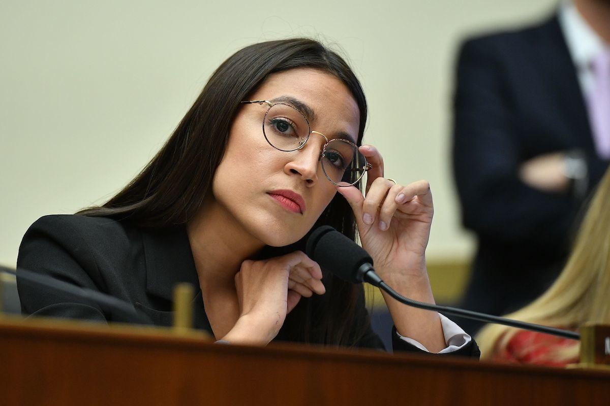 Alexandria Ocasio-Cortez(D-NY) listens during a congressional hearing