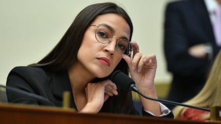 Alexandria Ocasio-Cortez(D-NY) listens during a congressional hearing