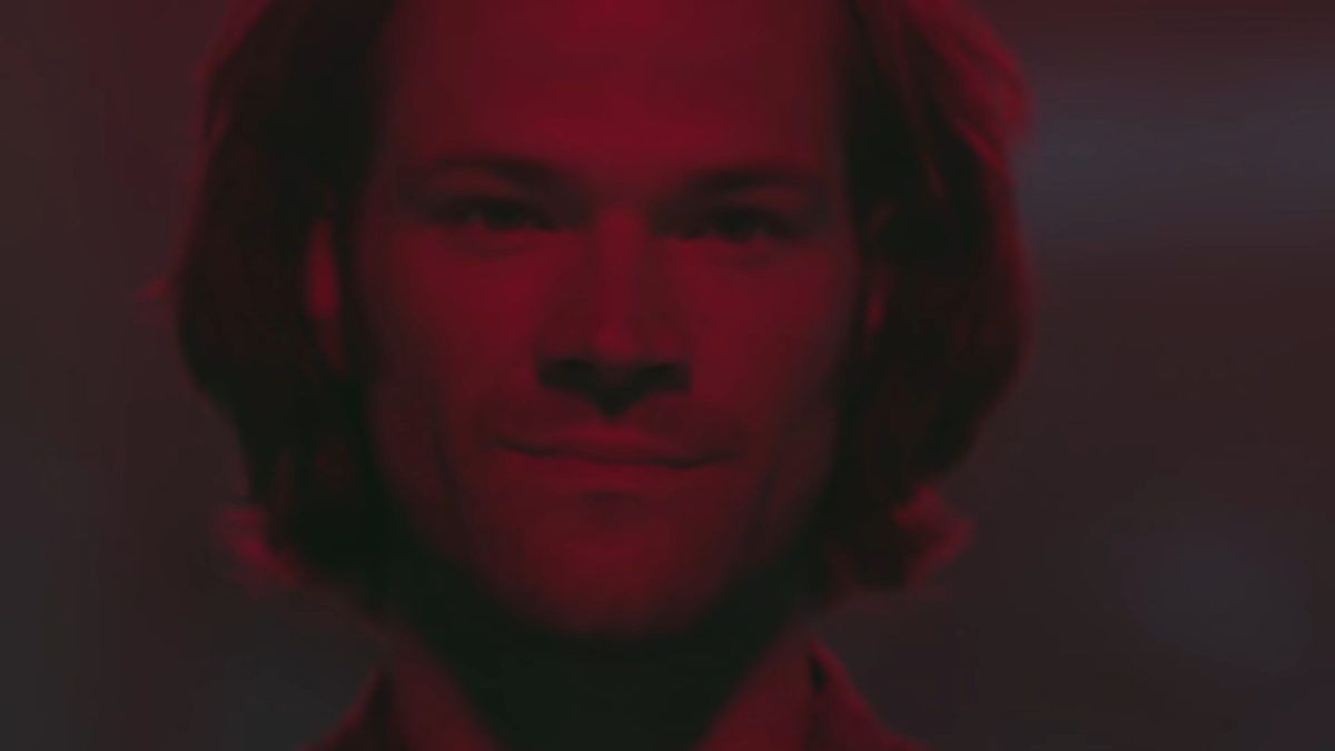 sam winchester looking particularly evil in a screenshot from Supernatural