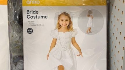 Hallowwen costume package for a young girl bride.