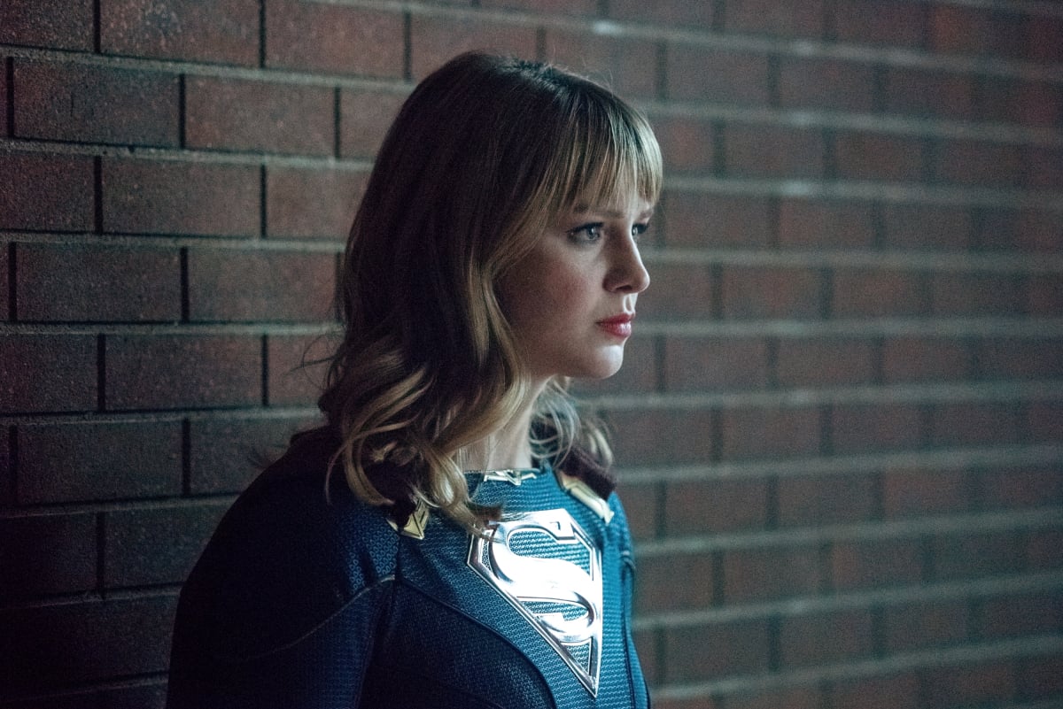 Kara looks worried on Supergirl