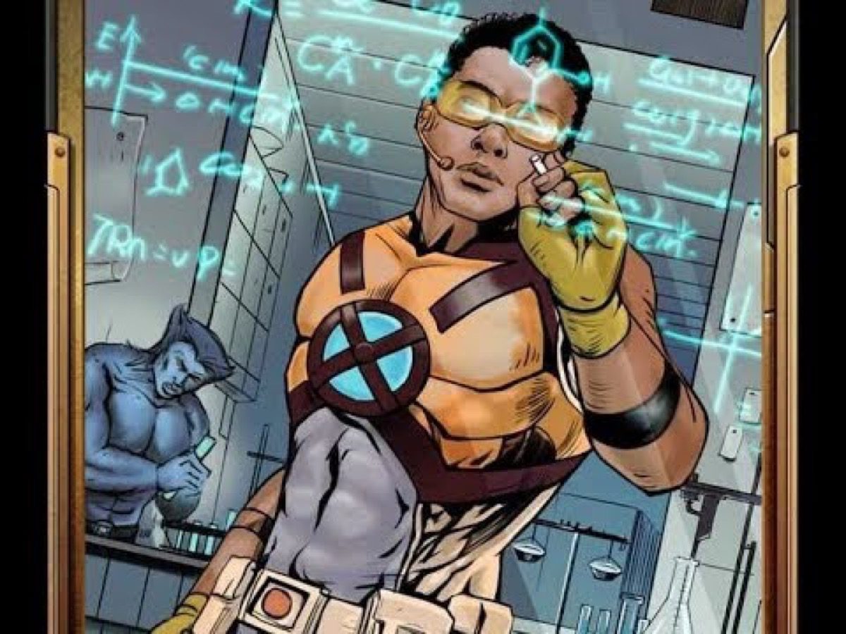 Prodigy doing complicated math in Marvel comics.