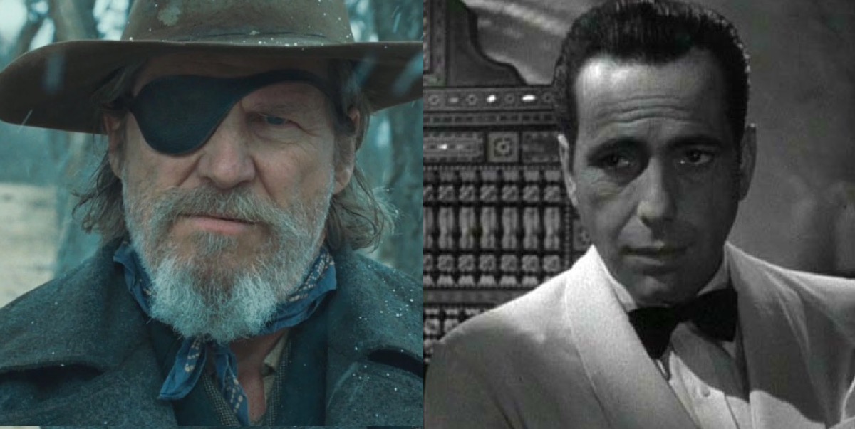 Rooster Cogburn in True Grit and Rick Blaine in Casablanca.