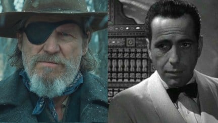 Rooster Cogburn in True Grit and Rick Blaine in Casablanca.