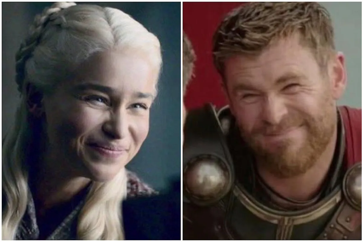 Daenerys and Thor make faces