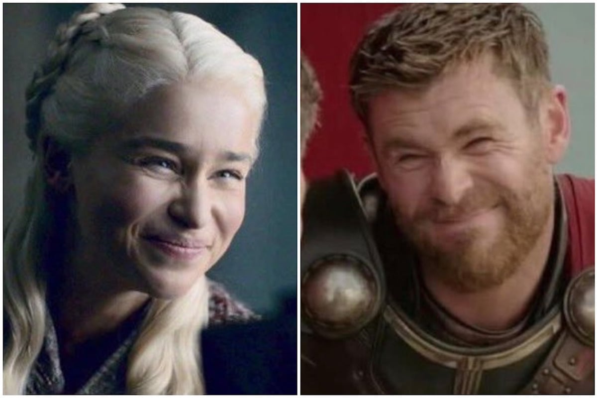 Daenerys and Thor make faces