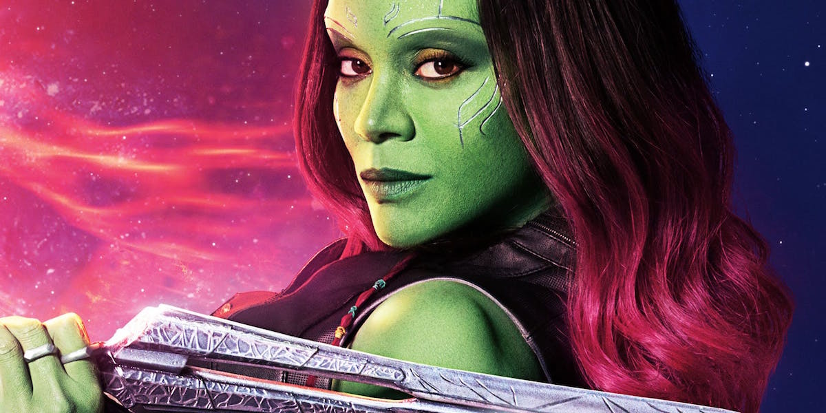 Zoe Saldana as Gamora