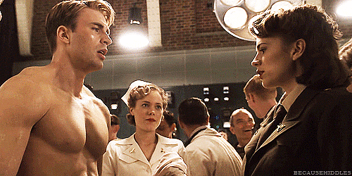 Steve Rogers and Peggy Carter gif
