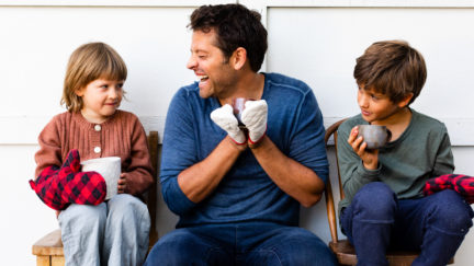 Vicki, Maison, Misha and West Collins in the adventurous eaters club with misha and vicki collins photo Michéle M. Waite