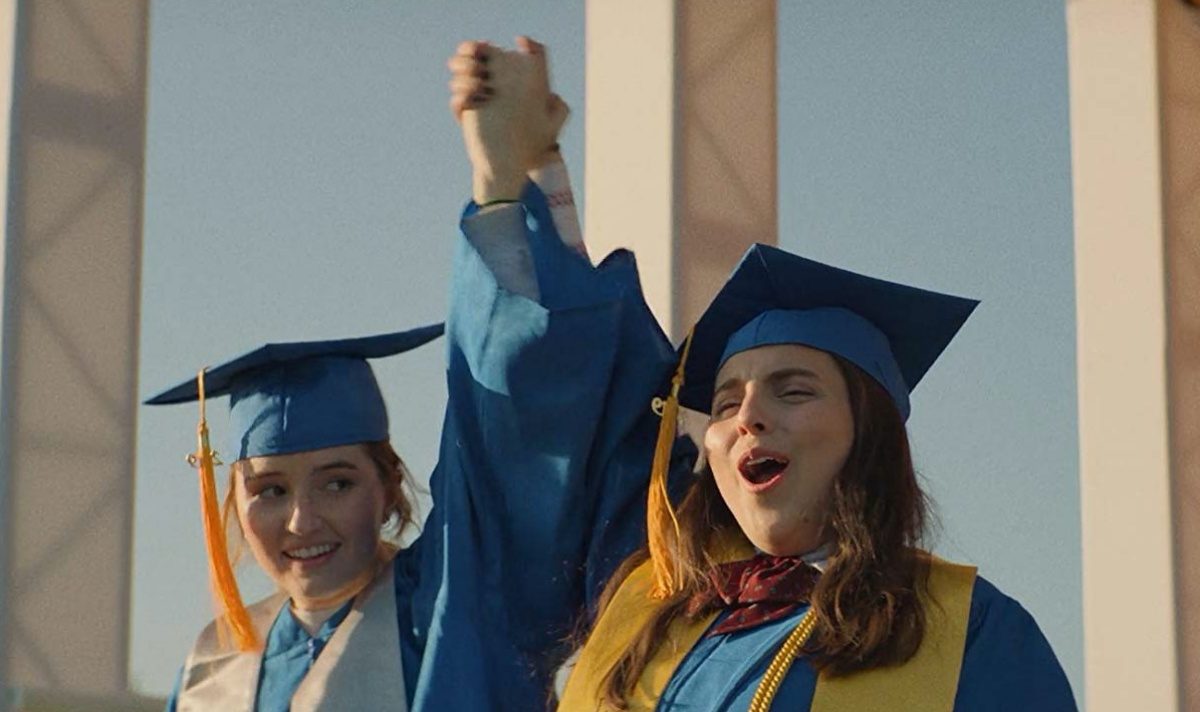 Beanie Feldstein and Kaitlyn Dever in Booksmart (2019)