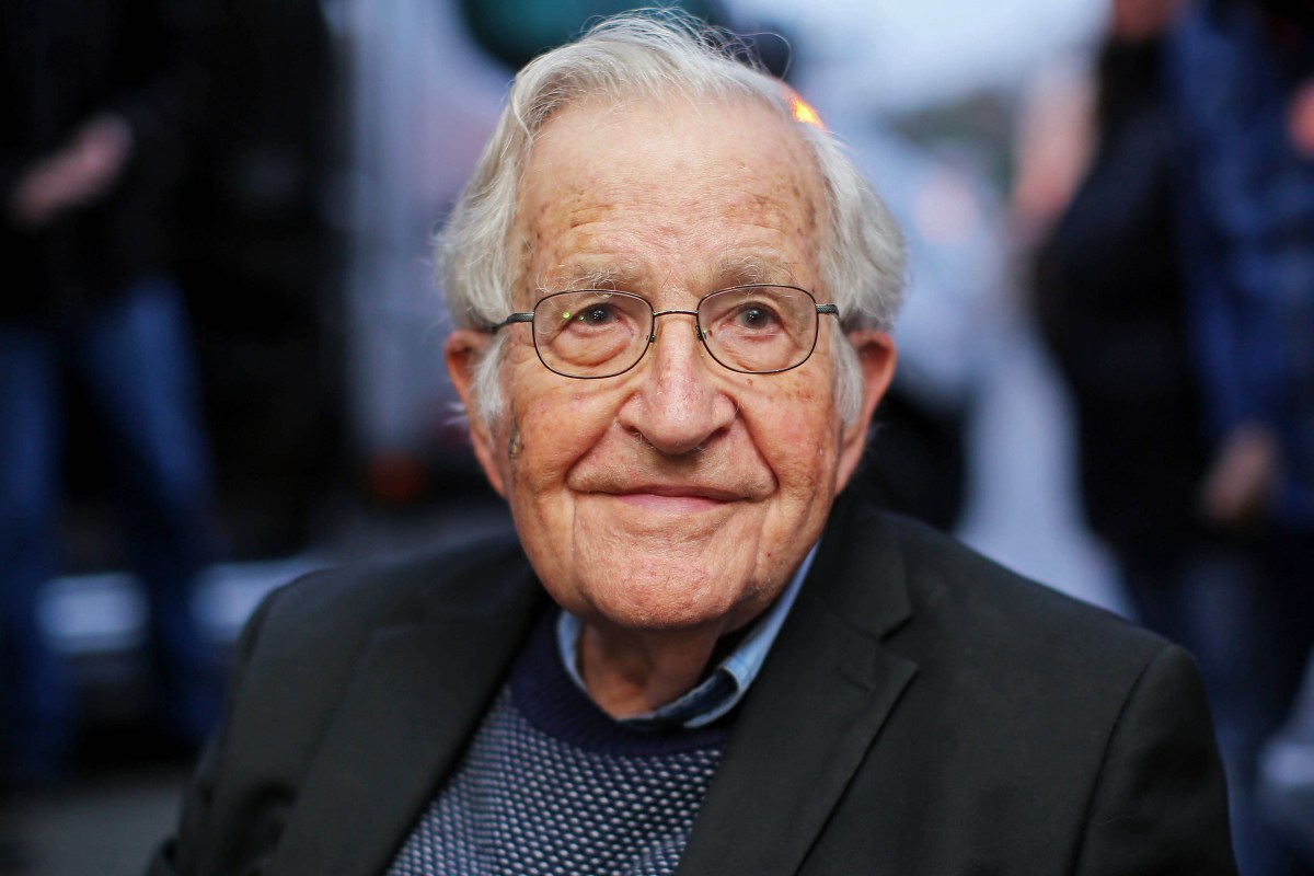 US linguist and political activist Noam Chomsky.
