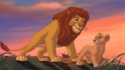 Simba and Kiara in Lion King 2