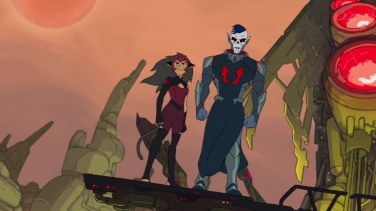 Catra and Hordak are two mean sad sacks