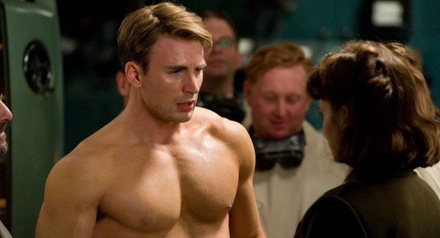 Steve Rogers shirtless