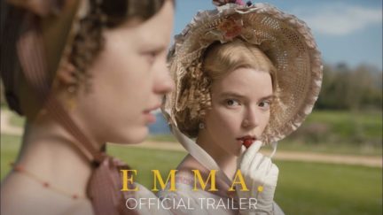 Directed by Autumn de Wilde. Written by Eleanor Catton. Starring Anya Taylor-Joy, Johnny Flynn, Bill Nighy, Mia Goth, Miranda Hart, Josh O’Connor, Callum Turner, Rupert Graves, Gemma Whelan, Amber Anderson, Tanya Reynolds, and Connor Swindells.