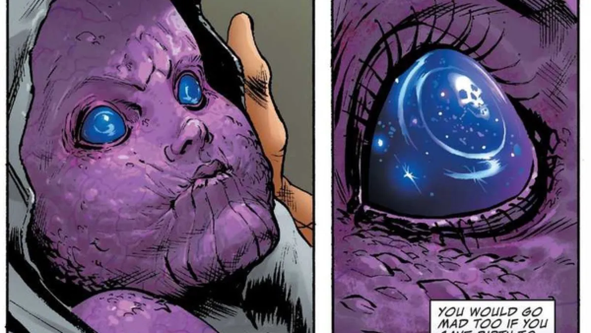Baby Thanos in Marvel comics.