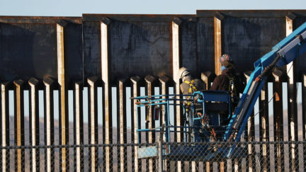 Border wall construction