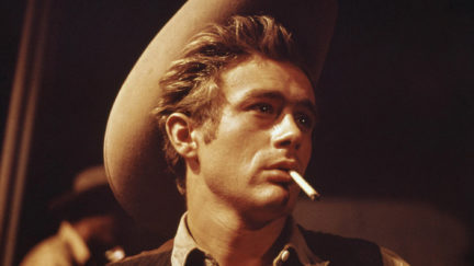 James Dean smoulders in giant