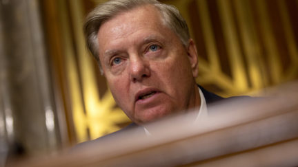 WASHINGTON, DC - JUNE 19: U.S. Sen. Lindsey Graham (R-SC) questions Kelly Craft, President Trump's nominee to be Representative to the United Nations, during her nomination hearing before the Senate Foreign Relations Committee on June 19, 2019 in Washington, DC. Craft has faced extensive scrutiny for her ties to the coal industry, as well as allegations that she was frequently absent during her time as the U.S. Ambassador to Canada. (Photo by Stefani Reynolds/Getty Images)