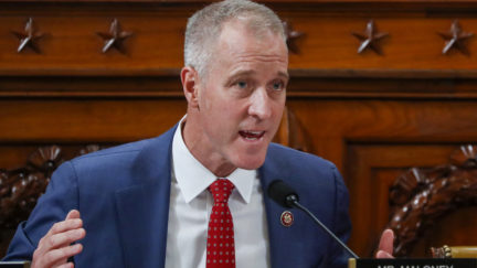 U.S. Rep. Sean Patrick Maloney (D-NY) questions U.S. Ambassador to the European Union Gordon Sondland during a House Intelligence Committee hearing