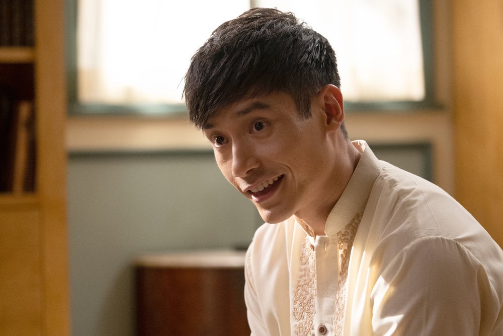 THE GOOD PLACE -- "A Chip Driver Mystery" Episode 406 -- Pictured: Manny Jacinto as Jason -- (Photo by: Colleen Hayes/NBC)