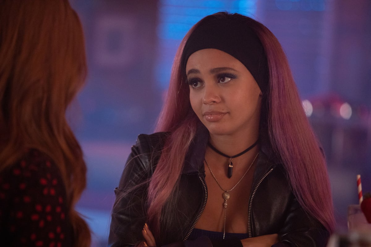 Riverdale -- "Chapter Sixty-Five: In Treatment" -- Image Number: RVD408a_0565.jpg -- Pictured (L-R): Madelaine Petsch as Cheryl and Vanessa Morgan as Toni -- Photo: Jack Rowand/The CW-- © 2019 The CW Network, LLC All Rights Reserved.