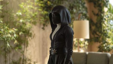 Regina King as masked cop angela abar in Watchmen
