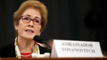 Former U.S. Ambassador to Ukraine Marie Yovanovitch testifies before the House Intelligence Committee