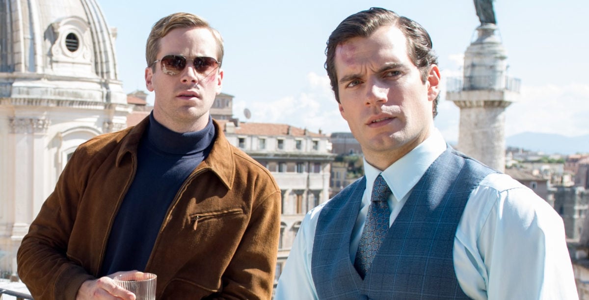 Armie Hammer and Henry Cavil in the Man From U.N.C.L.E