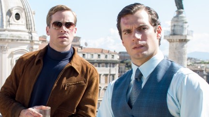 Armie Hammer and Henry Cavil in the Man From U.N.C.L.E