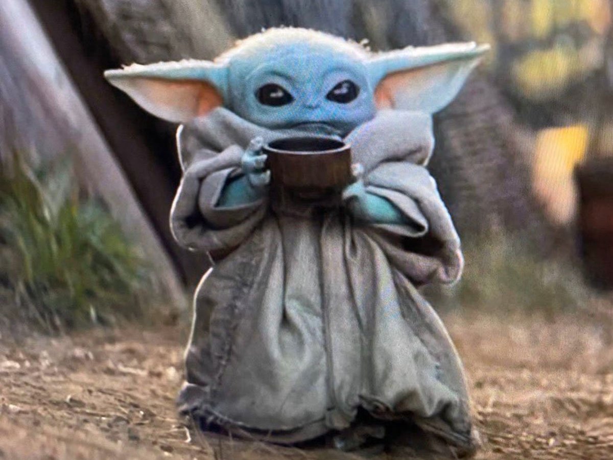 Baby Yoda tea on the Mandalorian