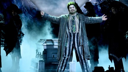 Alex Brightman and the cast of Beetlejuice perform onstage during the 2019 Tony Awards at Radio City Music Hall on June 9, 2019 in New York City.